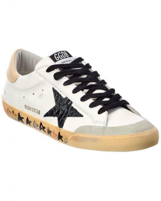 Men's White Superstar Penstar Leather & Suede Sneaker