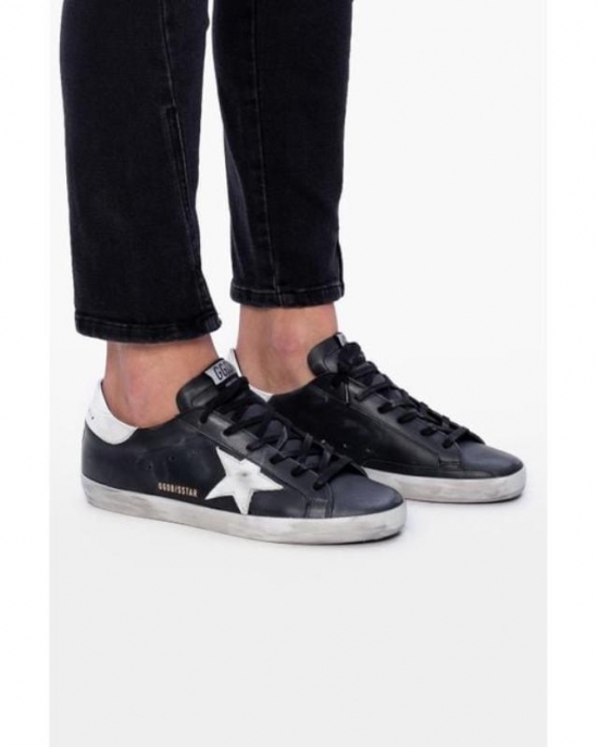 Women's Black 'superstar Classic' Sneakers