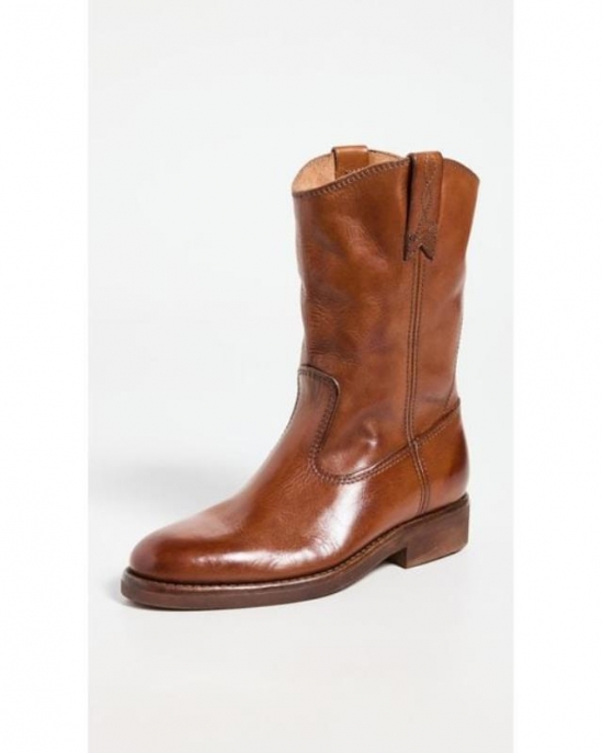 Women's Brown Biker Boots