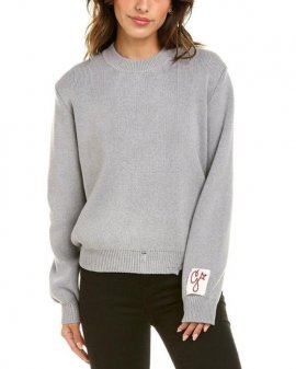 Women's Gray Round Neck Sweater
