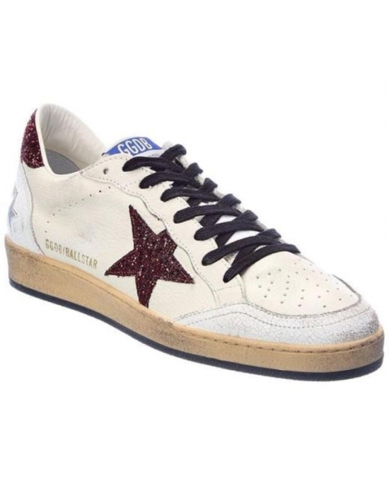 Men's White Ballstar Leather Sneaker