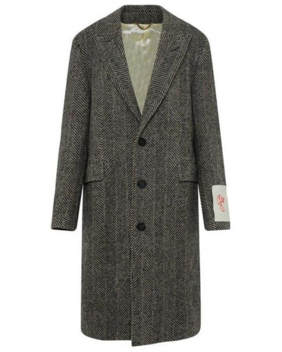 Men's Gray Wool Coat