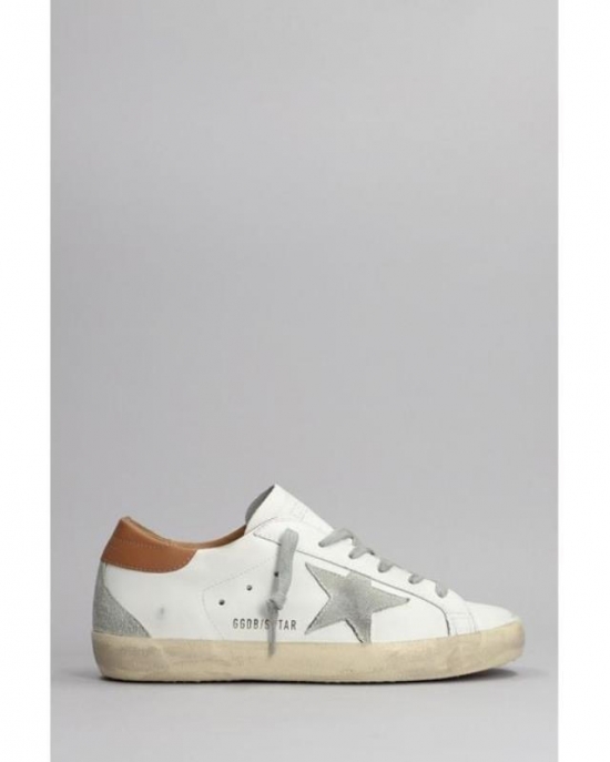 Women's Metallic Superstar Sneakers In White Leather