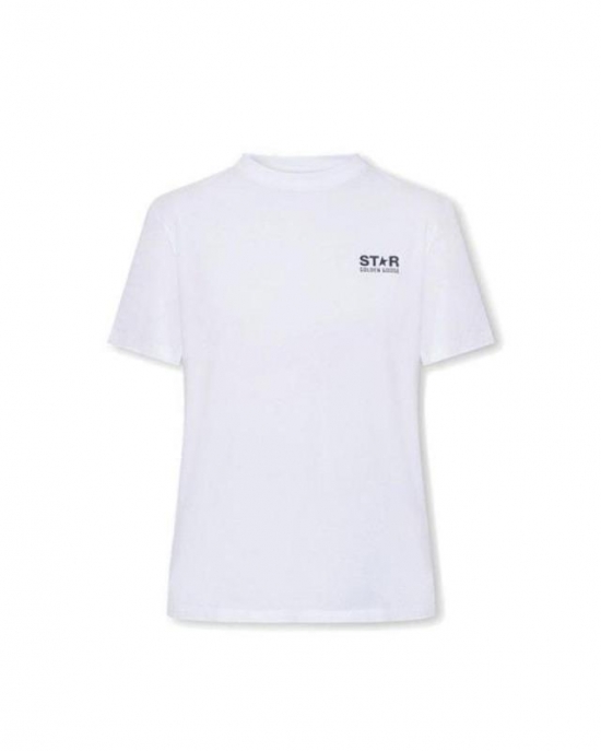 Women's White T-shirt With Logo