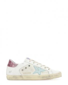 Women's White Superstar Lace-up Sneakers